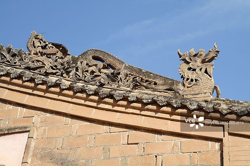 甘肃省陇西县的李家龙宫（李氏祠堂）图片素材