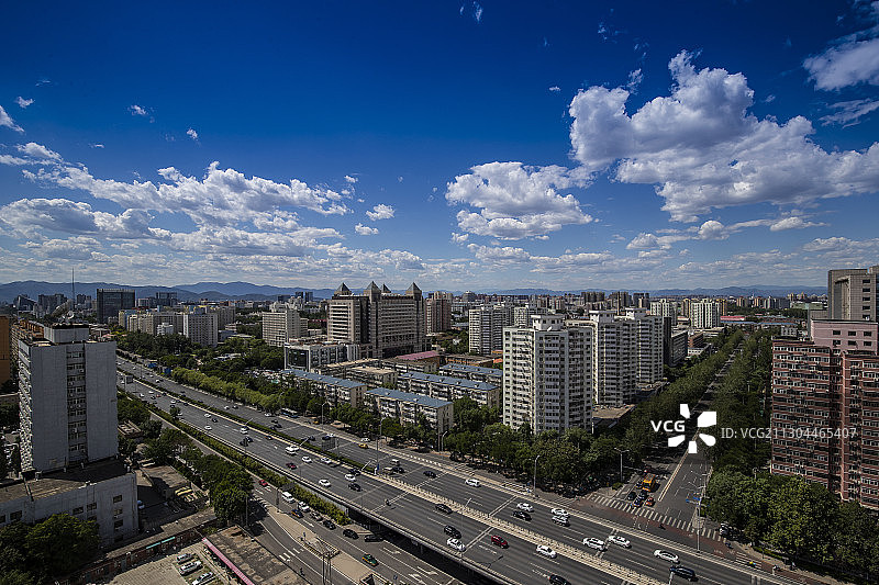 健翔桥位于北京朝阳区北四环图片素材