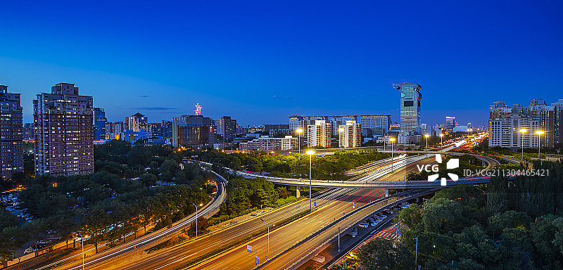 健翔桥位于北京朝阳区北四环图片素材