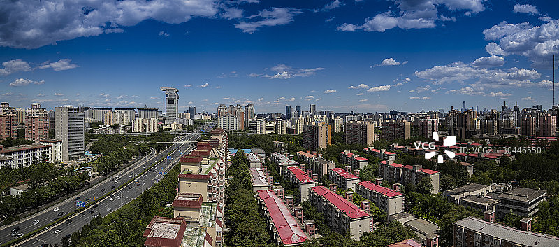 健翔桥位于北京朝阳区北四环图片素材