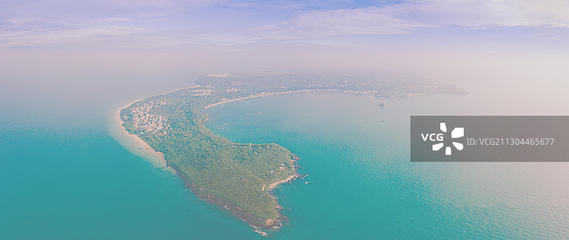 航拍火山岛北海涠洲岛图片素材