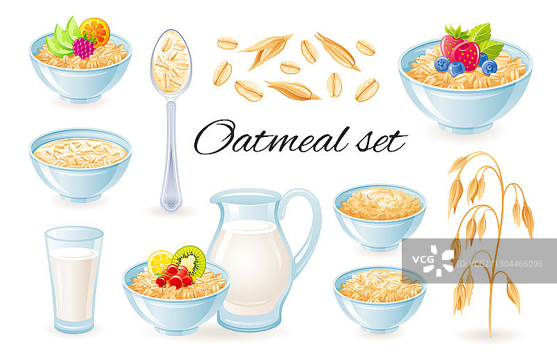 含水果燕麦碗图标图片素材