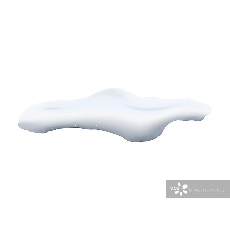 白色逼真雪堆和积雪图片素材