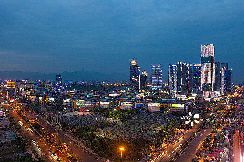 义乌国际商贸城夜景图片素材