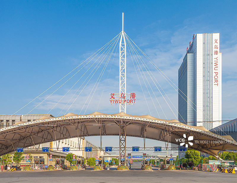 浙江义乌港景观图片素材