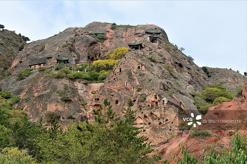 宁夏须弥山石窟群图片素材