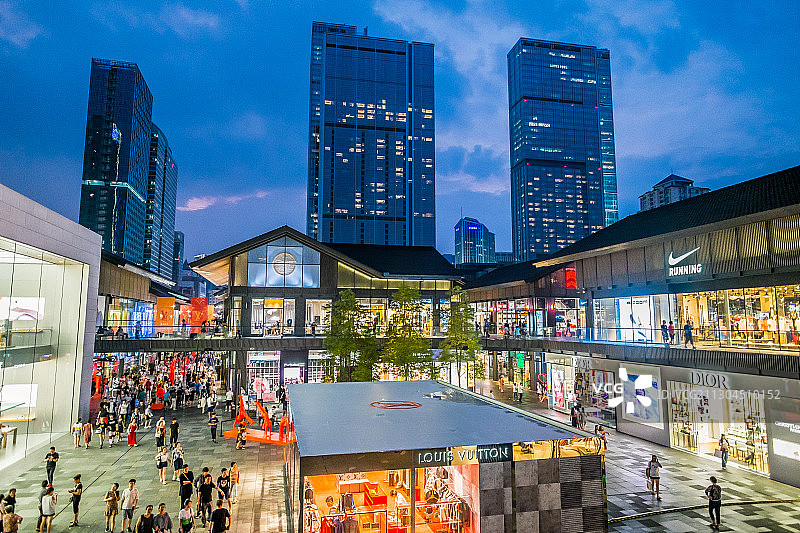 成都太古里夜景图片素材