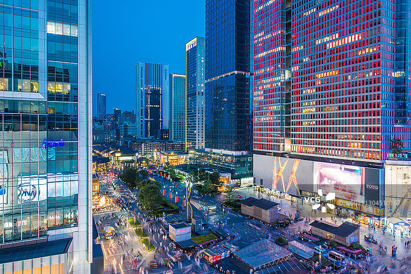 成都红星路广场图片素材