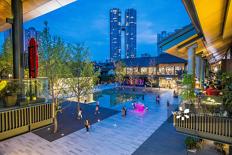 成都太古里夜景图片素材