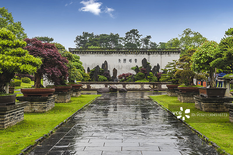 安徽省黄山市歙县鲍家花园风光图片素材
