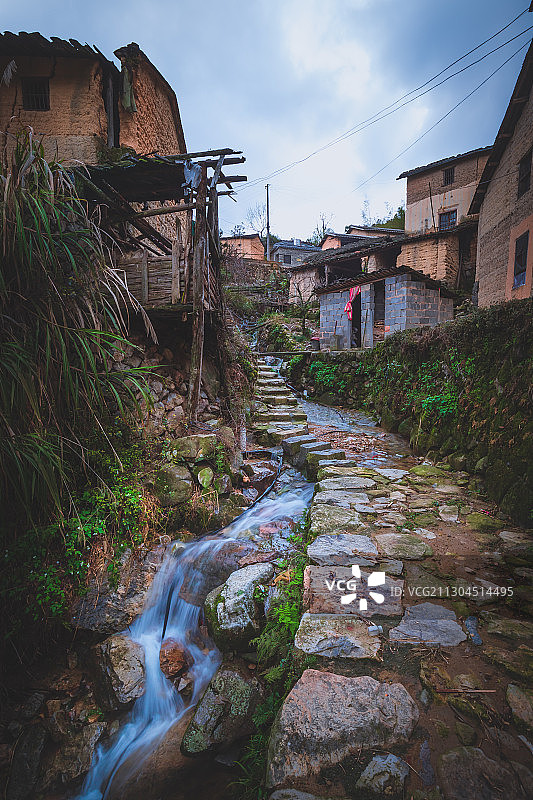 中国浙江丽水庆元县岙后村古村落风光图片素材