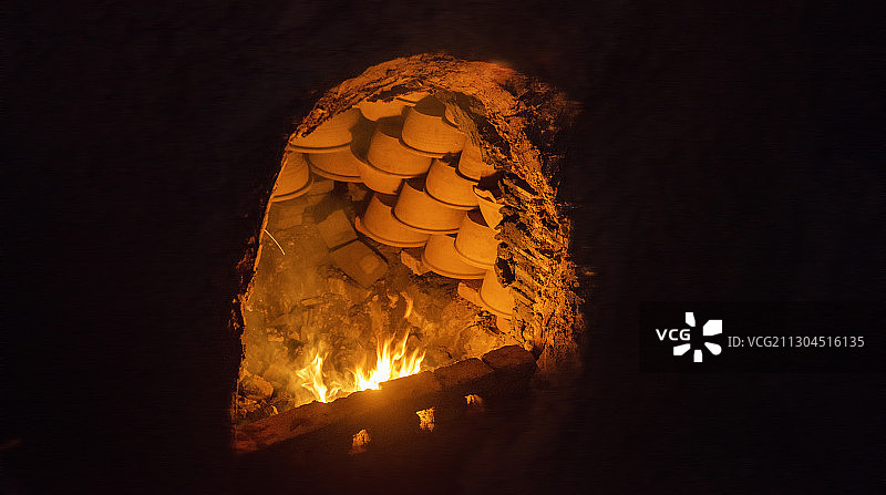 黑陶窑图片素材