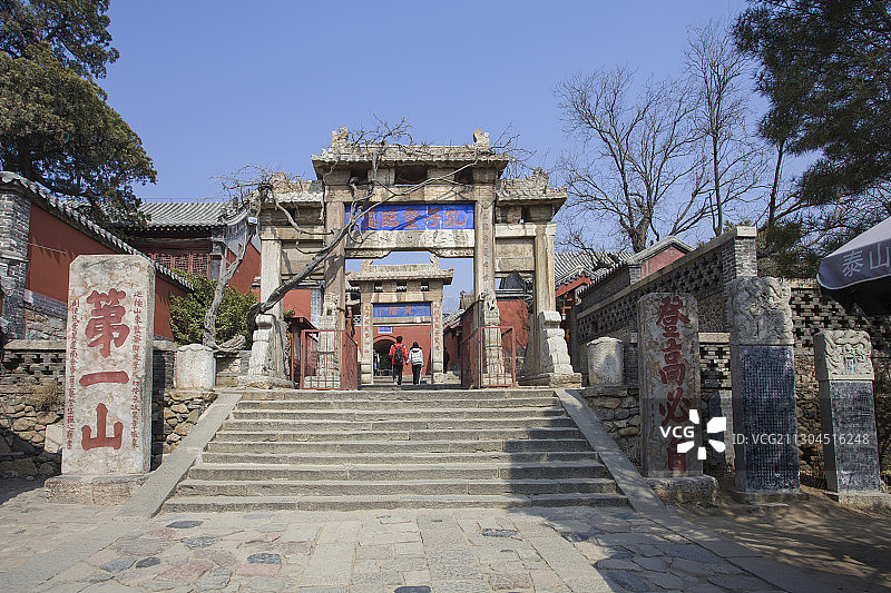 泰山红门图片素材