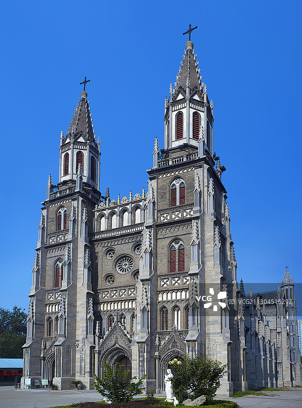 济南洪楼教堂图片素材