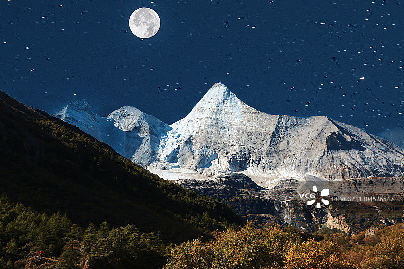 月圆仙乃日图片素材