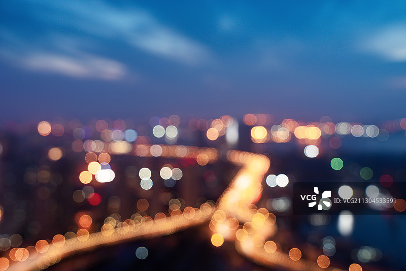 城市霓虹灯图片素材