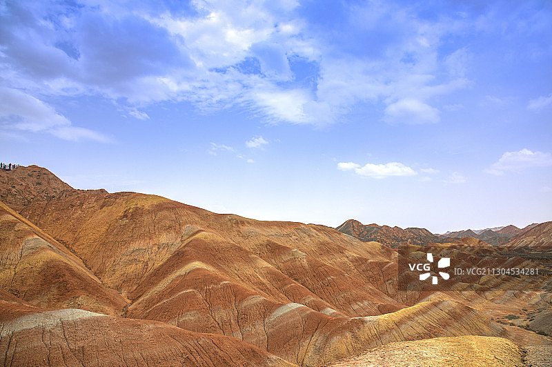 甘肅張掖丹霞國家地質公園的自然景觀图片素材