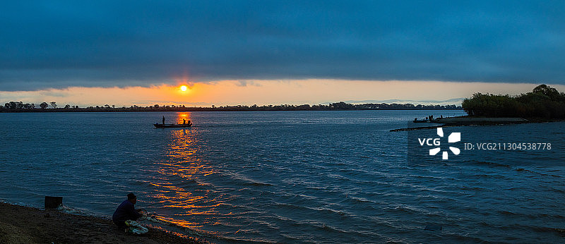 乌苏里江湿地秋天风光1图片素材