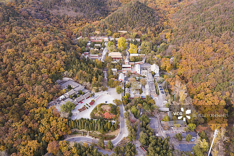 潭柘寺秋意图片素材