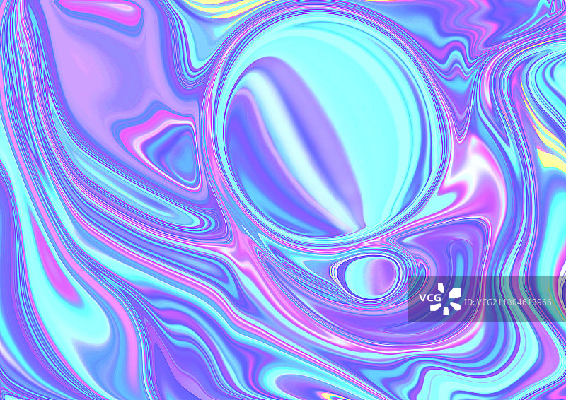 镭射高饱和渐变色流体插画背景图片素材