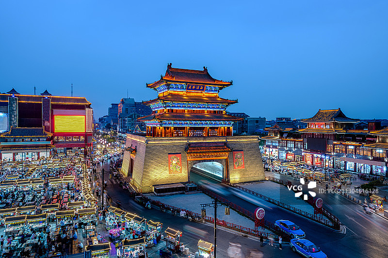 中国河南开封鼓楼广场图片素材