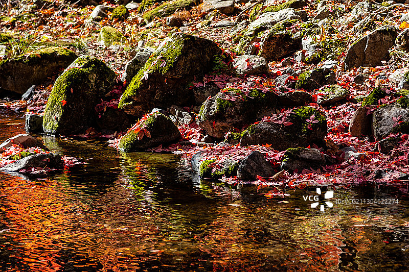 本溪关门山秋色图片素材