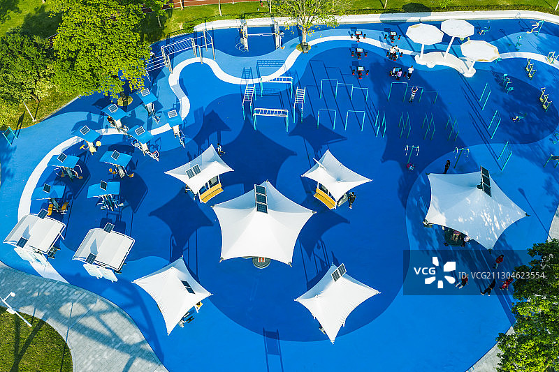 航拍广州二沙岛体育公园图片素材