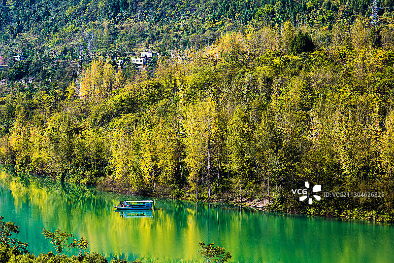 重庆黔江：阿蓬江畔秋意浓图片素材