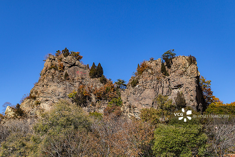 本溪关门山秋色图片素材