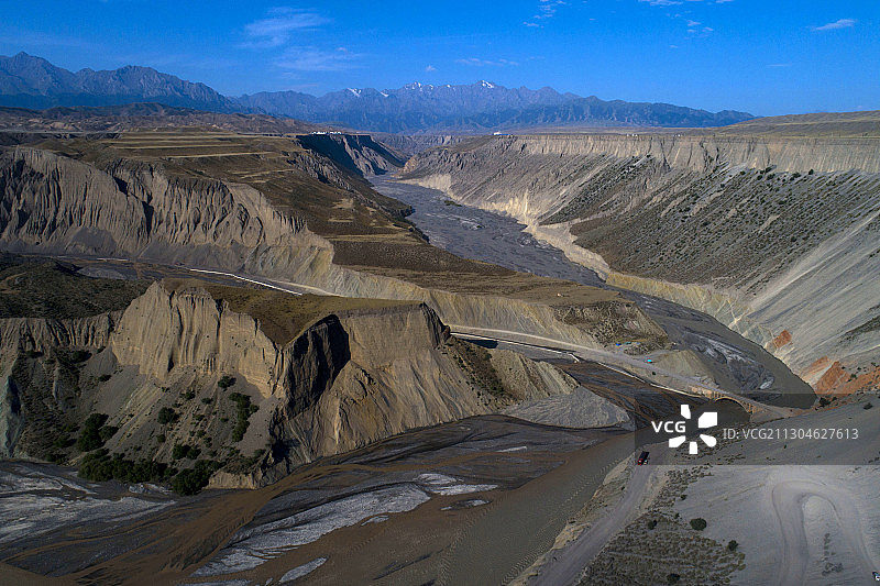 中国新疆伊犁州安集海大峡谷图片素材