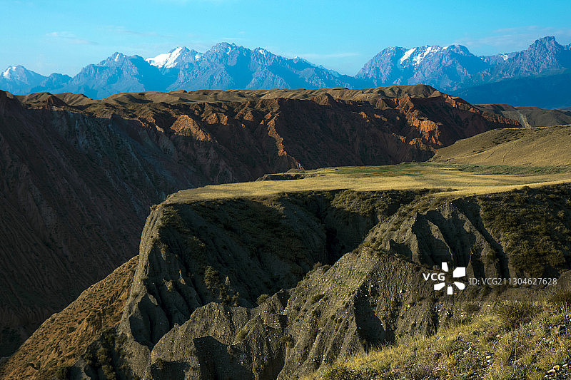 中国新疆伊犁州安集海大峡谷图片素材