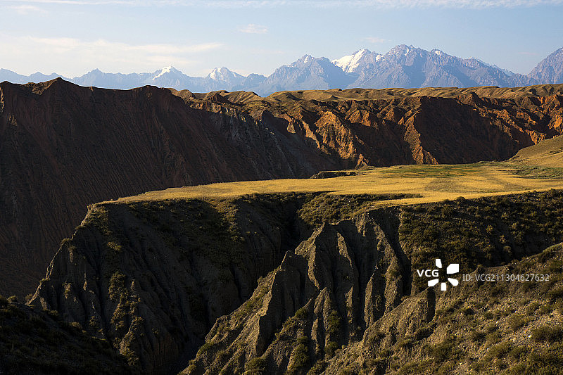 中国新疆伊犁州安集海大峡谷图片素材