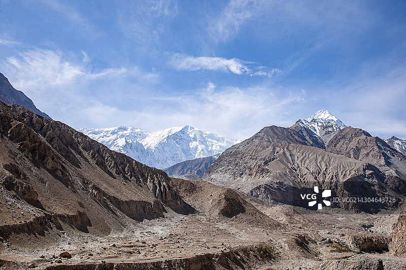 塔什库尔干河谷边的群山图片素材