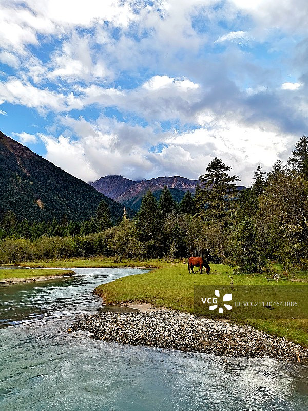 西藏秋色图片素材