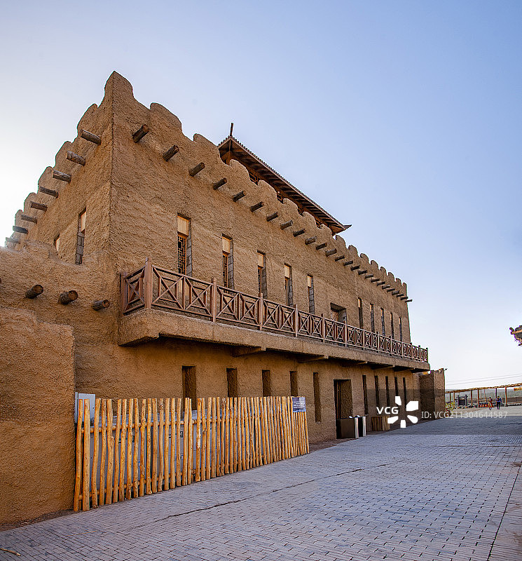 新疆吐鲁番交河驿坎儿井源景区驿站庭院图片素材