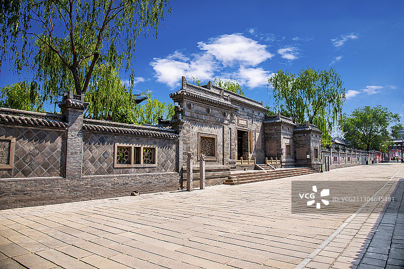 山西省晋中市榆次老城凤鸣书院门庭图片素材