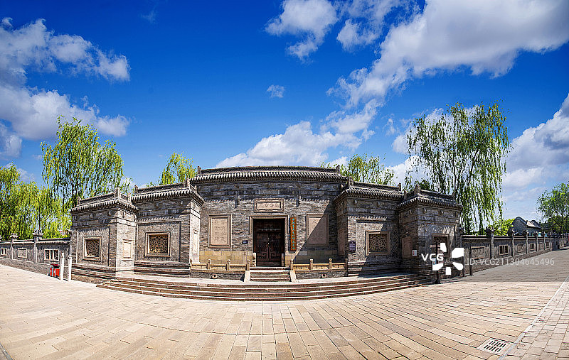 山西省晋中市榆次老城凤鸣书院门庭图片素材