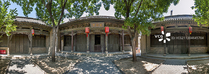 山西省晋中市榆次老城榆次县衙二、三、四、五堂庭院图片素材