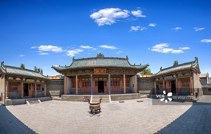 山西省晋中市榆次老城城隍庙寝殿图片素材
