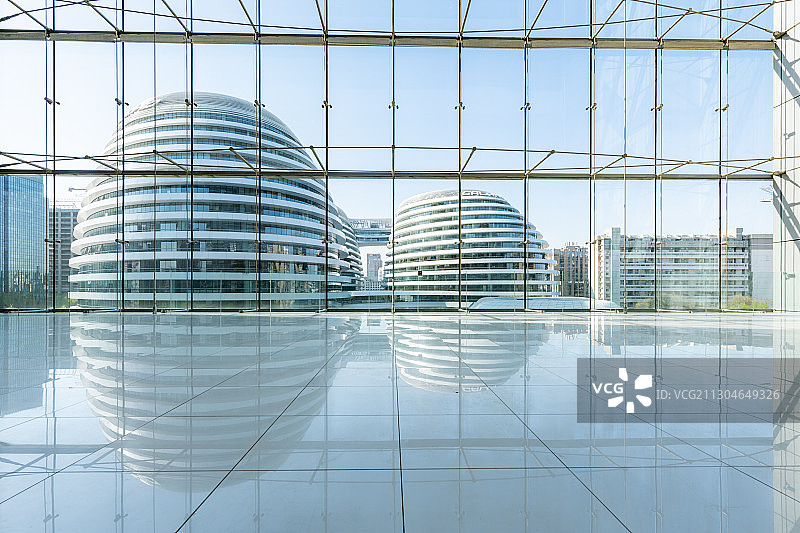 北京银河soho，球型建筑，扎哈哈迪德大师建筑作品图片素材