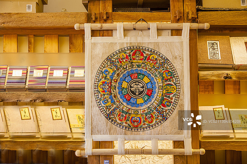 云南大理洱海边双廊古镇纸坊铺里的佛像图片素材