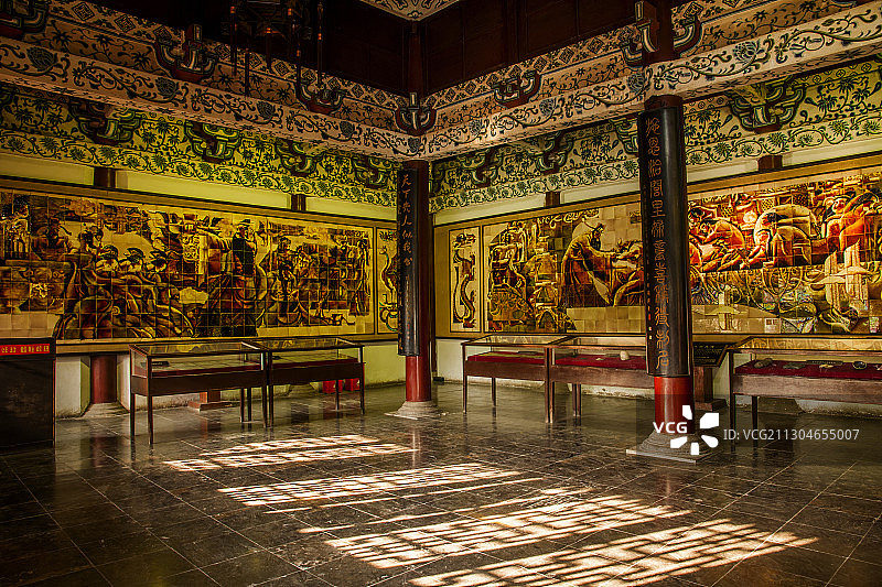 河南开封包公祠庭院图片素材