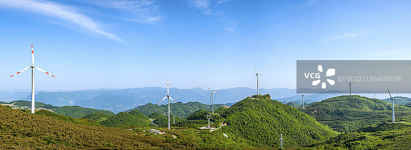 重庆涪陵区和顺镇寺院坪四眼坪风电场图片素材