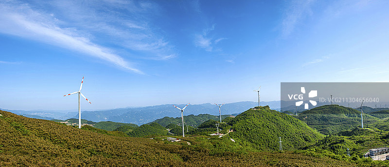 重庆涪陵区和顺镇寺院坪四眼坪风电场图片素材