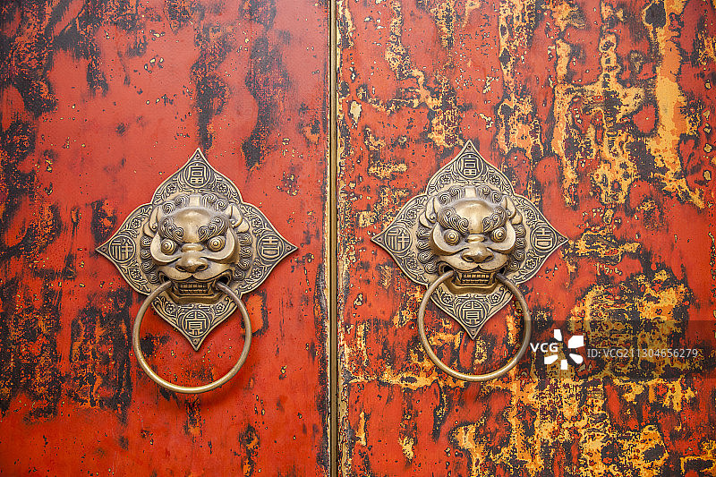 福建福洲三坊七巷小巷的门图片素材