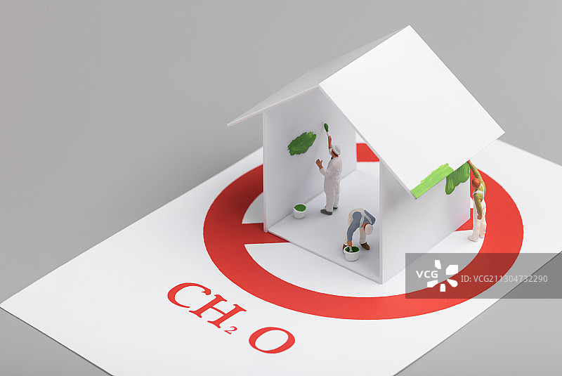 墙面漆装修环保油漆绿色E0标准无污染图片素材