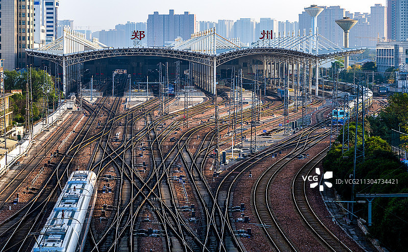 中国河南郑州火车站图片素材