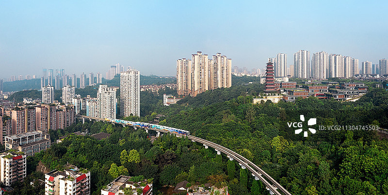 重庆城市建筑-大渡口轨道交通图片素材