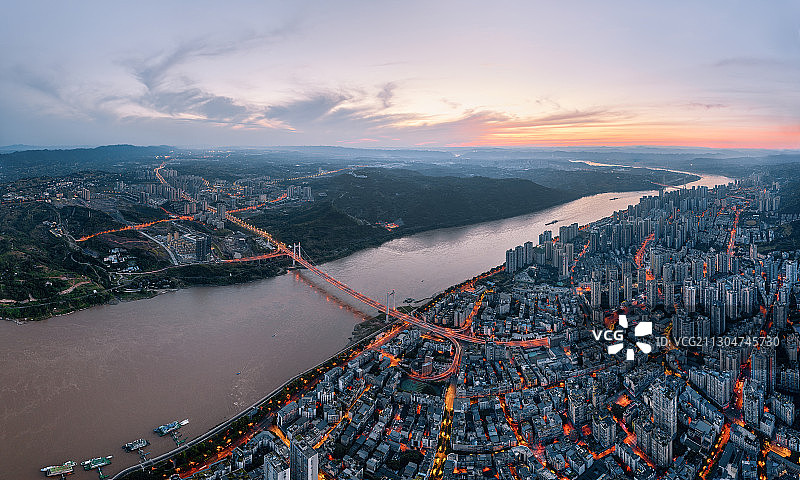 长江重庆江津段美景图片素材