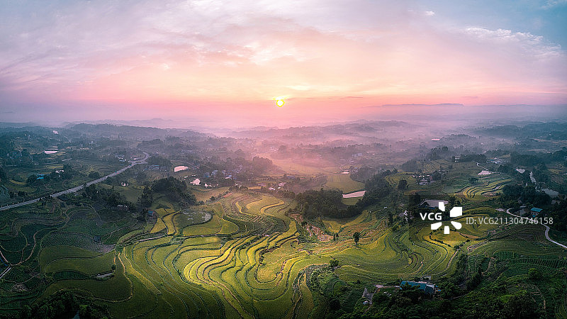 重庆乡村田园秋色美如画图片素材